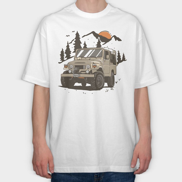 fj40, Tricou Oversize Barbati (Unisex)