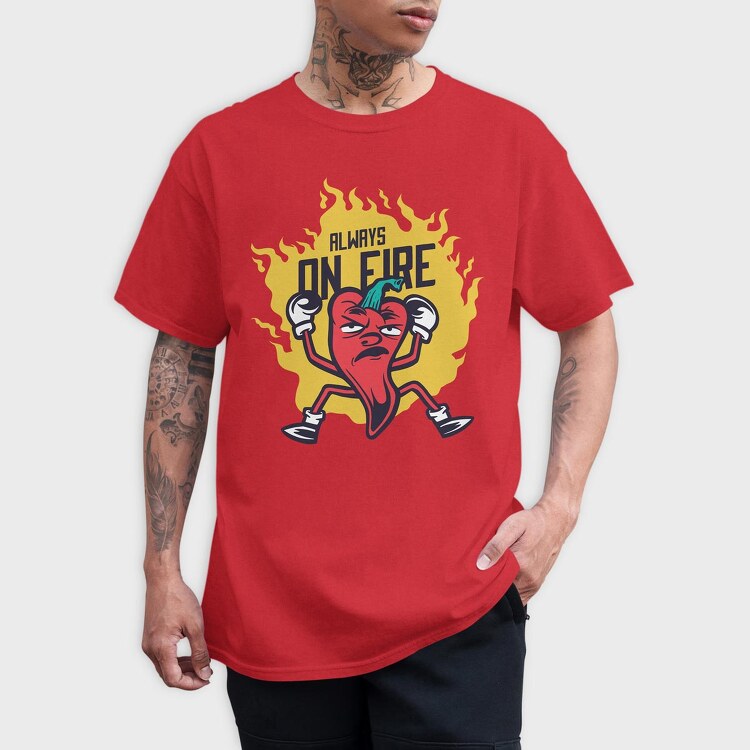 Chilli Angry, Tricou Barbati (Unisex)