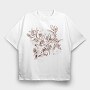 Deer Skull Nature, Tricou Oversize Barbati (Unisex)