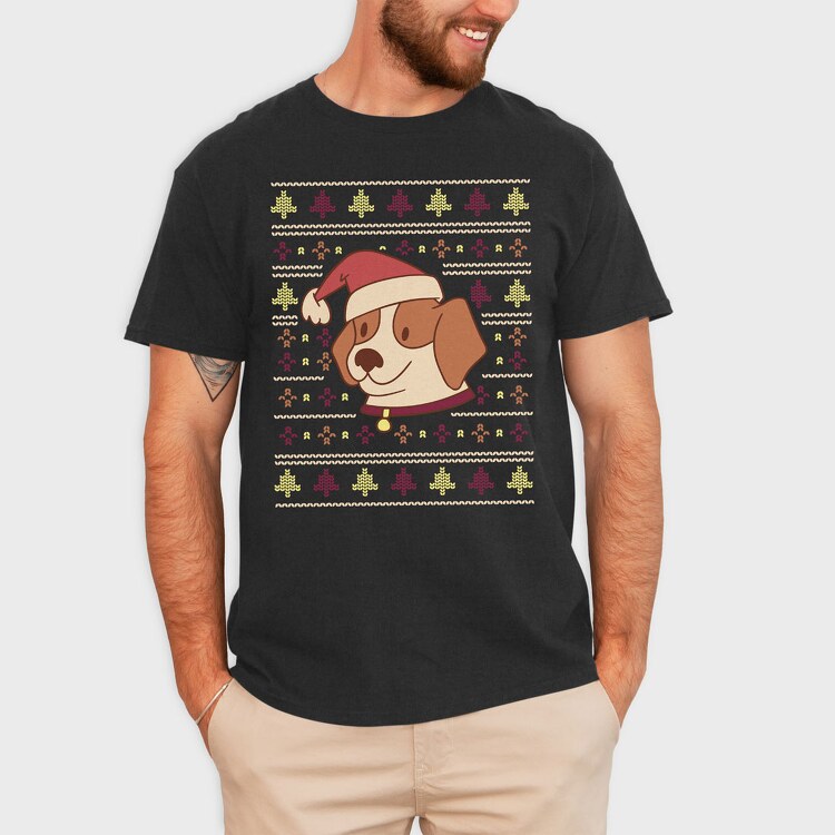 Cute Dog Ugly Sweater, Tricou Barbati (Unisex)