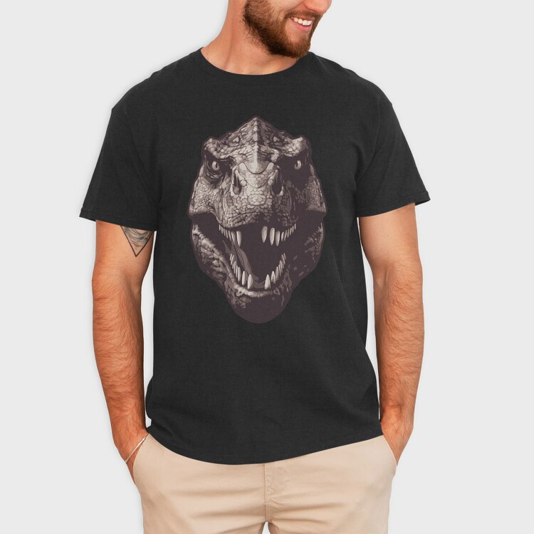 Trex Missing Tooth, Tricou Barbati (Unisex)