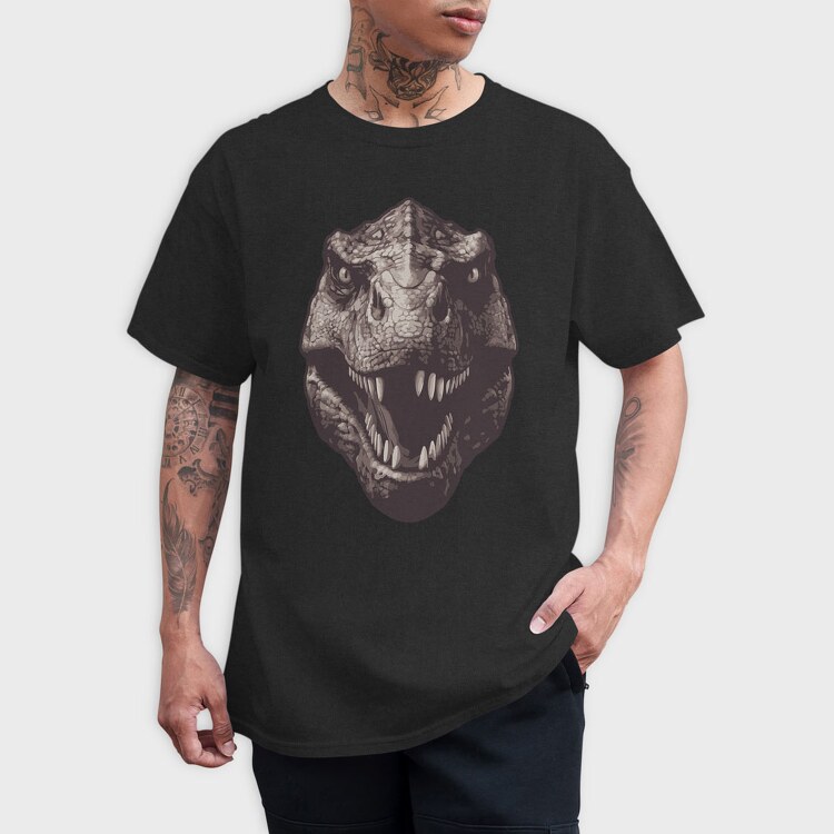 Trex Missing Tooth, Tricou Barbati (Unisex)