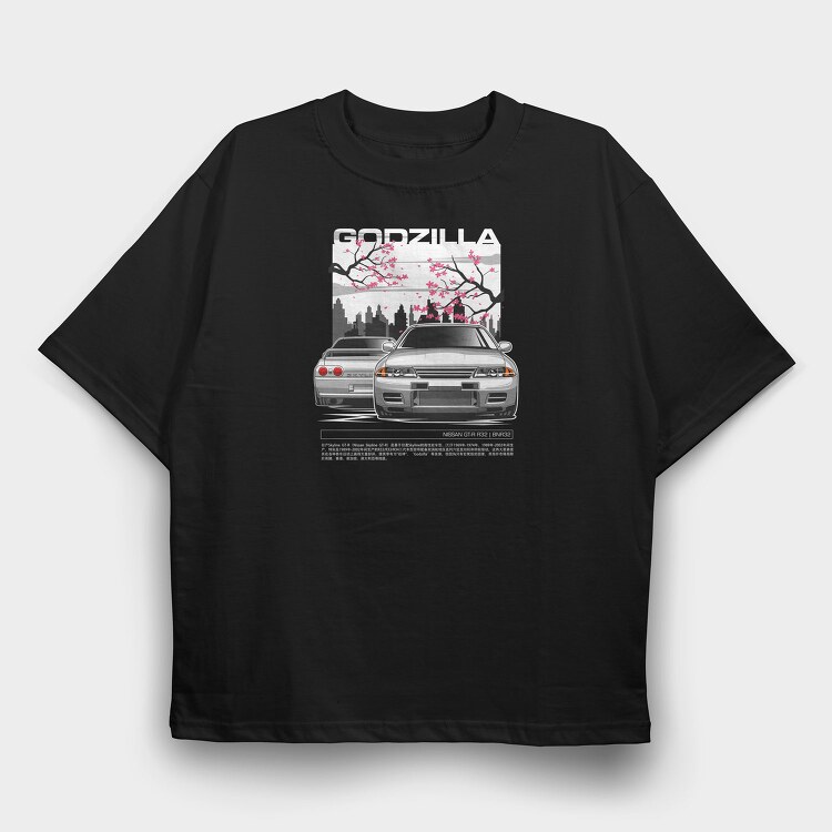 GTR R32, Tricou Oversize Barbati (Unisex)