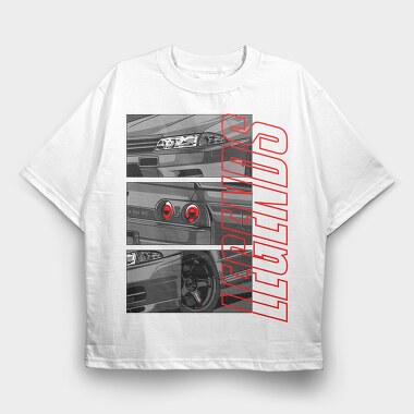 GTR R32 Legends, Tricou Oversize Barbati (Unisex)