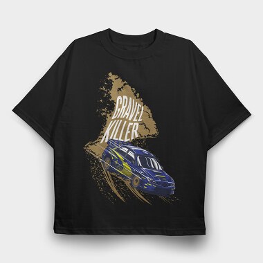 GRAVEL KILLER, Tricou Oversize Barbati (Unisex)