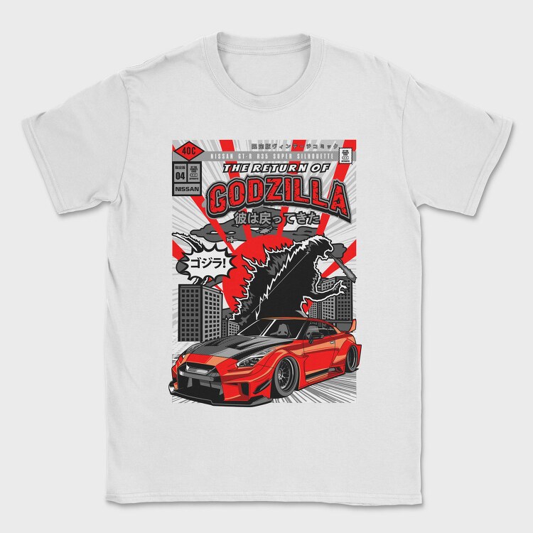 Godzilla R35, Tricou Barbati (Unisex)