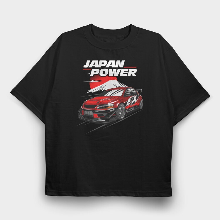 Evo Tokyo Drift, Tricou Oversize Barbati (Unisex)