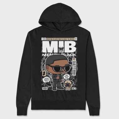 Agent J Comic Pop Art, Hanorac Oversize Barbati (Unisex)