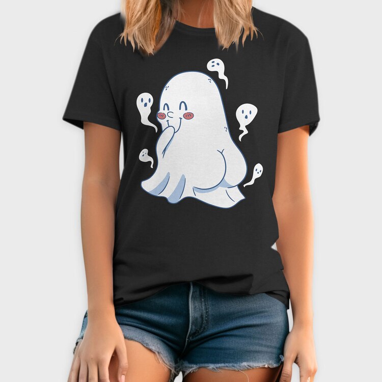 Cute Ghost, Tricou Barbati (Unisex)