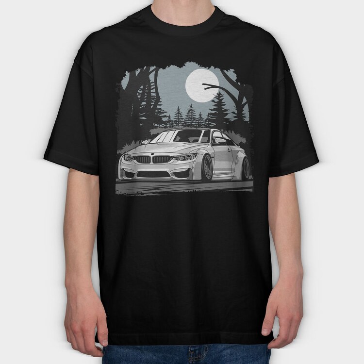 Bmw M4 Final, Tricou Oversize Barbati (Unisex)