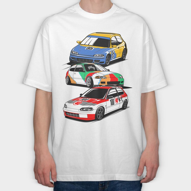 EG6 Legends, Tricou Oversize Barbati (Unisex)