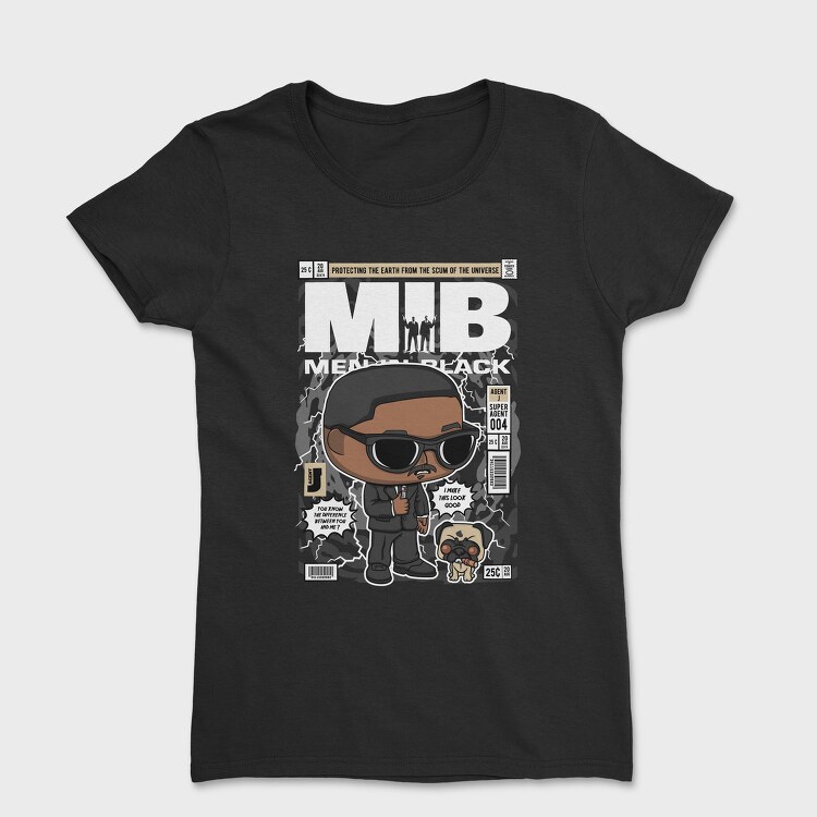 Agent J Comic Pop Art, Tricou Femei