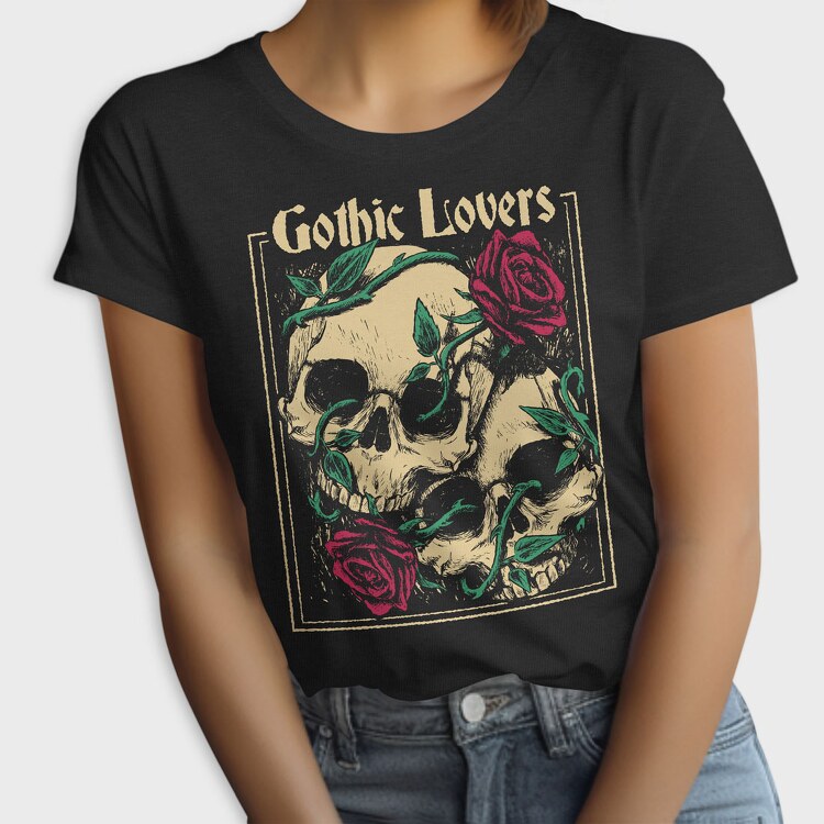 Skulls Roses, Tricou Femei