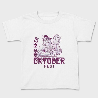 Oktoberfest Man With Beer Tote, Tricou Copii