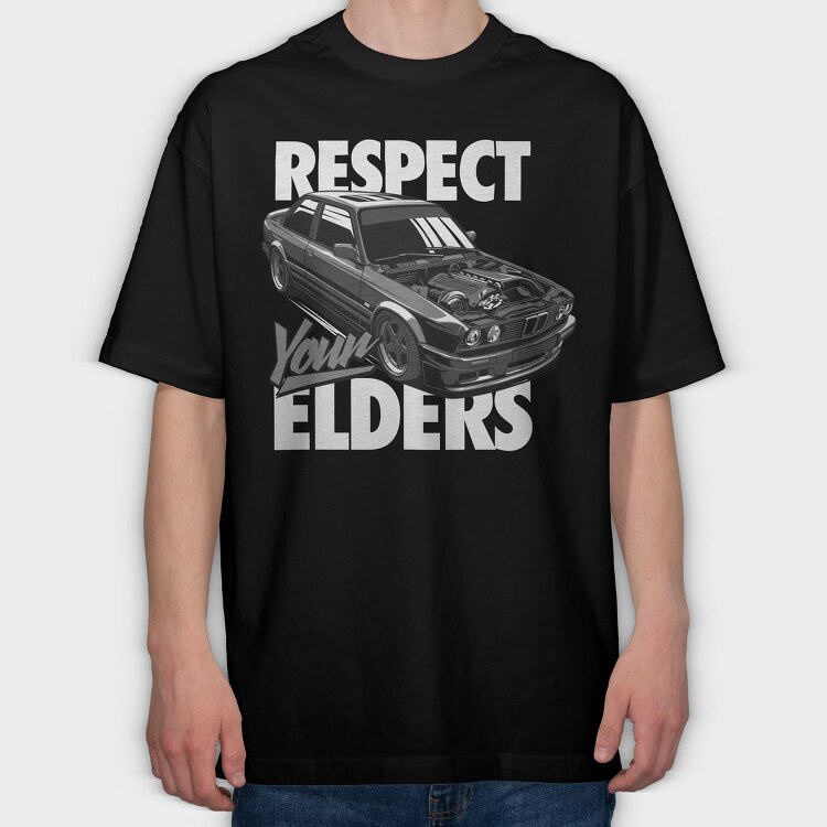 BMW E30 M3 2, Tricou Oversize Barbati (Unisex)