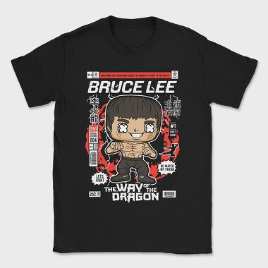 Bruce Dragon Fight, Tricou Barbati (Unisex)