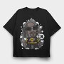 Cool Monkey Smoke, Tricou Oversize Barbati (Unisex)