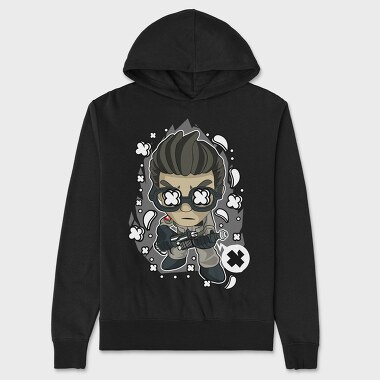 Cyberpunk Aviator, Hanorac Oversize Barbati (Unisex)