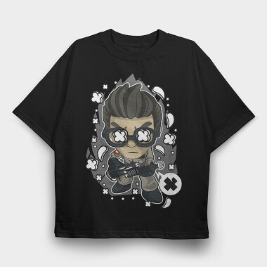 Cyberpunk Aviator, Tricou Oversize Barbati (Unisex)