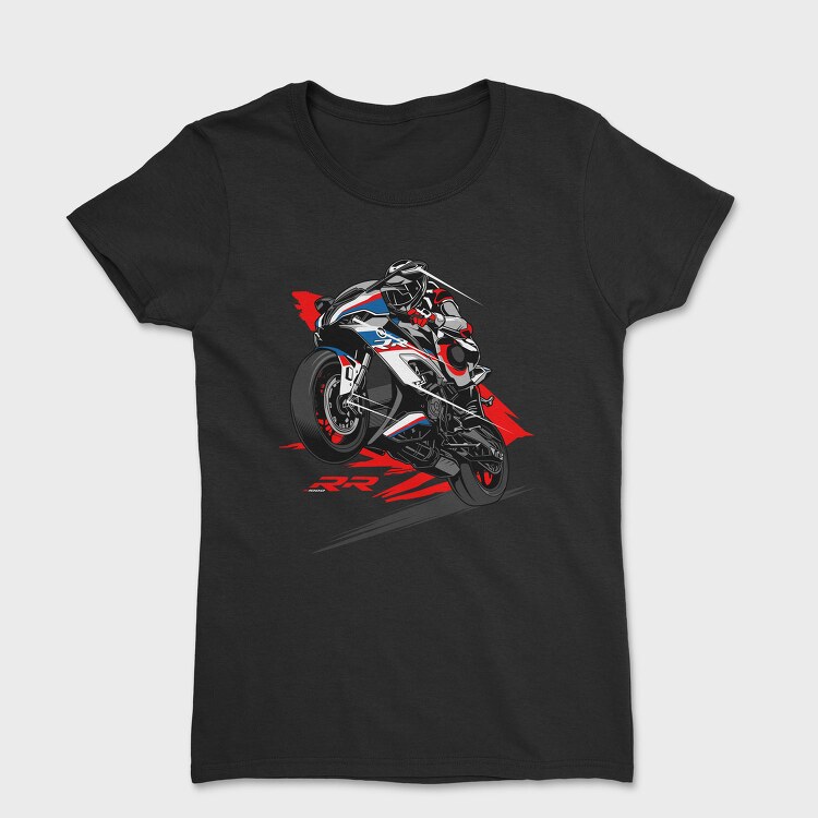 BMW S1000RR Wheelie, Tricou Femei