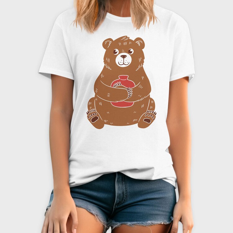 Cute Hot Water Bear, Tricou Barbati (Unisex)