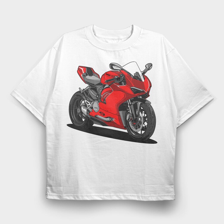 Ducati Panigale V2, Tricou Oversize Barbati (Unisex)