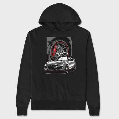 CIVIC TURBO, Hanorac Oversize Barbati (Unisex)