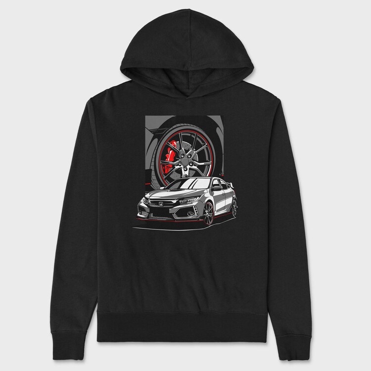 CIVIC TURBO, Hanorac Oversize Barbati (Unisex)