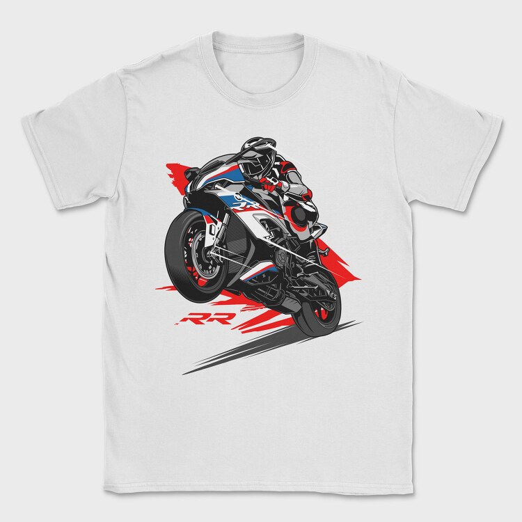 BMW S1000RR Wheelie, Tricou Barbati (Unisex)