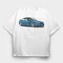 Bmw E46 M3, Tricou Oversize Barbati (Unisex)