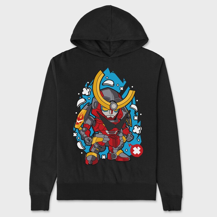Cyberpunk Warrior, Hanorac Oversize Barbati (Unisex)