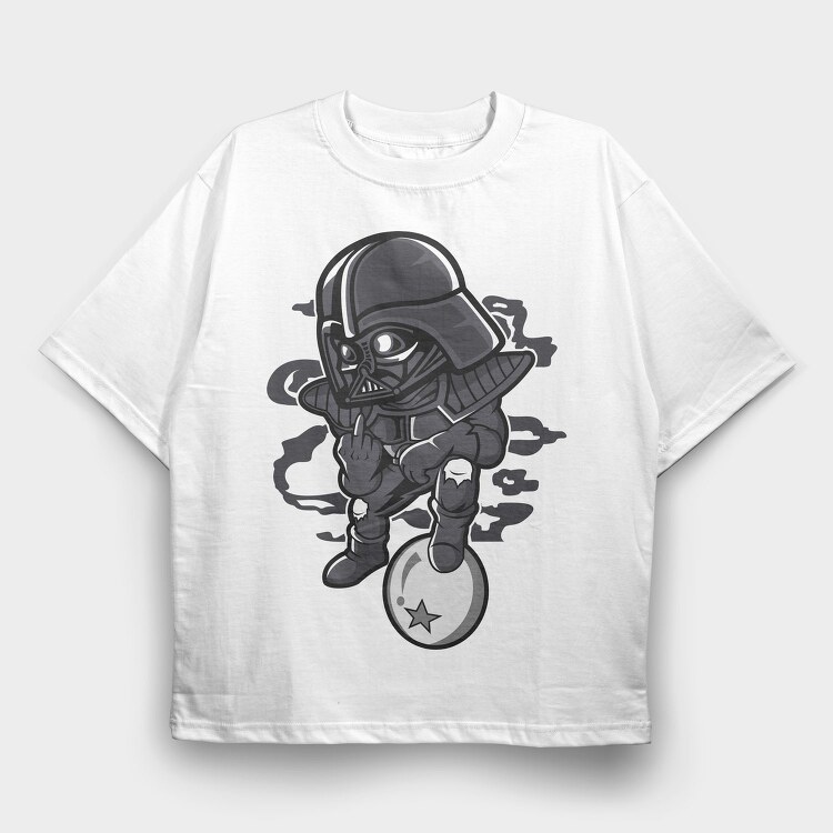 Darth Vader Streetwear, Tricou Oversize Barbati (Unisex)