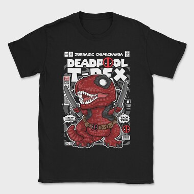 Deadpool T-Rex, Tricou Barbati (Unisex)