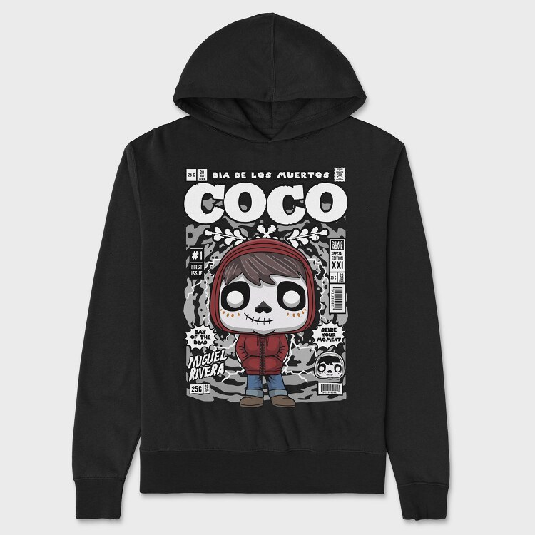 Dia De Los Muertos, Hanorac Oversize Barbati (Unisex)