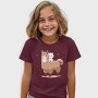 Cute Lama and Cat, Tricou Copii