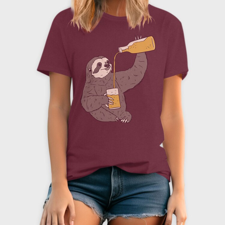 Sloth Beer, Tricou Barbati (Unisex)