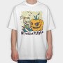 Wanna Play Halloween, Tricou Oversize Barbati (Unisex)