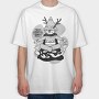 Cartoon Wizard Kid Fantasy Kids Club, Tricou Oversize Barbati (Unisex)