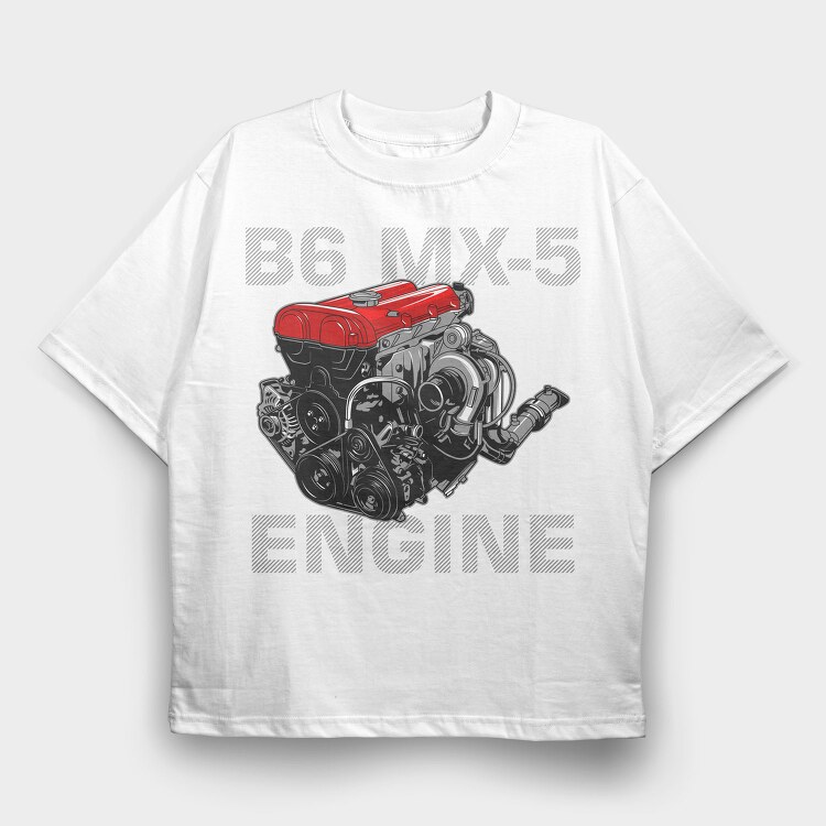 B6 MX5, Tricou Oversize Barbati (Unisex)