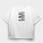 AMERICAN SUPER CAR, Tricou Oversize Barbati (Unisex)