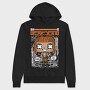 Futuristic Pop Art Girl, Hanorac Oversize Barbati (Unisex)