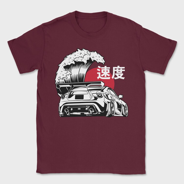 Wave Car, Tricou Barbati (Unisex)