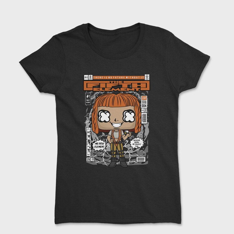 Futuristic Pop Art Girl, Tricou Femei