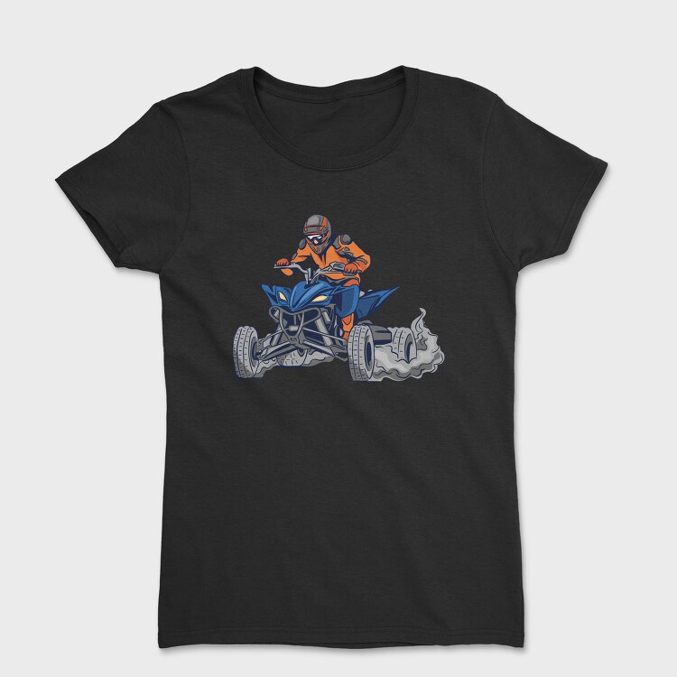Quad Bike Illustration, Tricou Femei