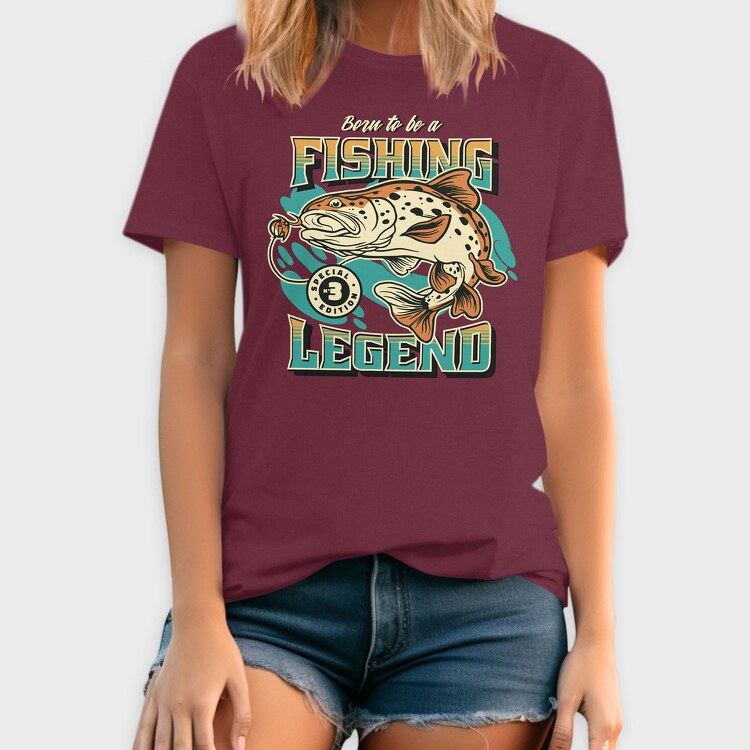 Born to Be a Fishing Legend, Tricou Barbati (Unisex)