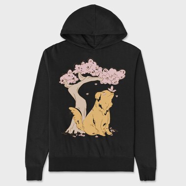 Golden With Butterfly, Hanorac Oversize Barbati (Unisex)