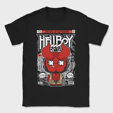 Hellboy Comic Drop, Tricou Barbati (Unisex)