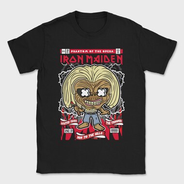 Iron Maiden Comic Tee, Tricou Barbati (Unisex)