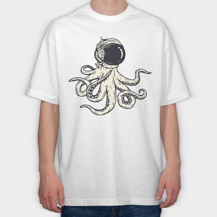 Saint Octapus, Tricou Oversize Barbati (Unisex)