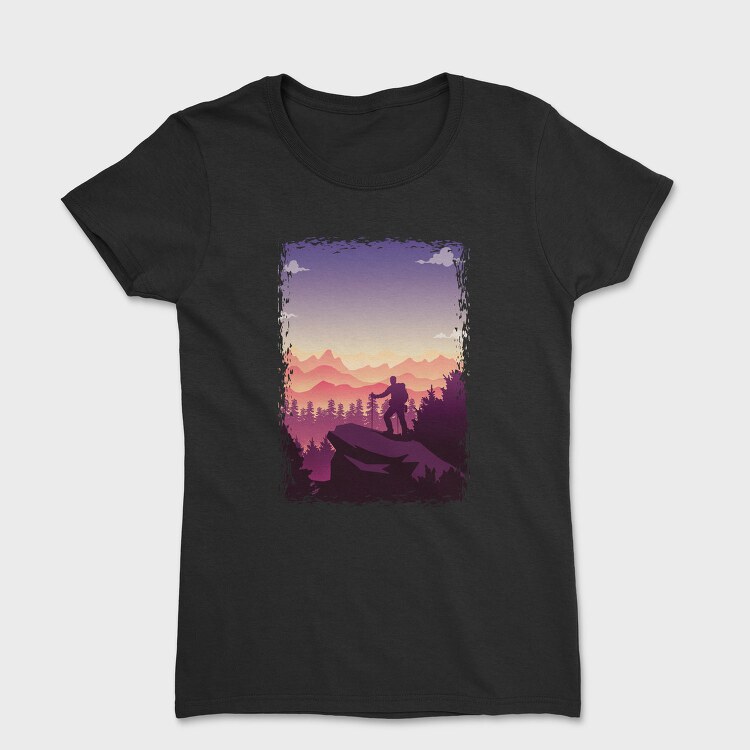 Poster Hiking, Tricou Femei
